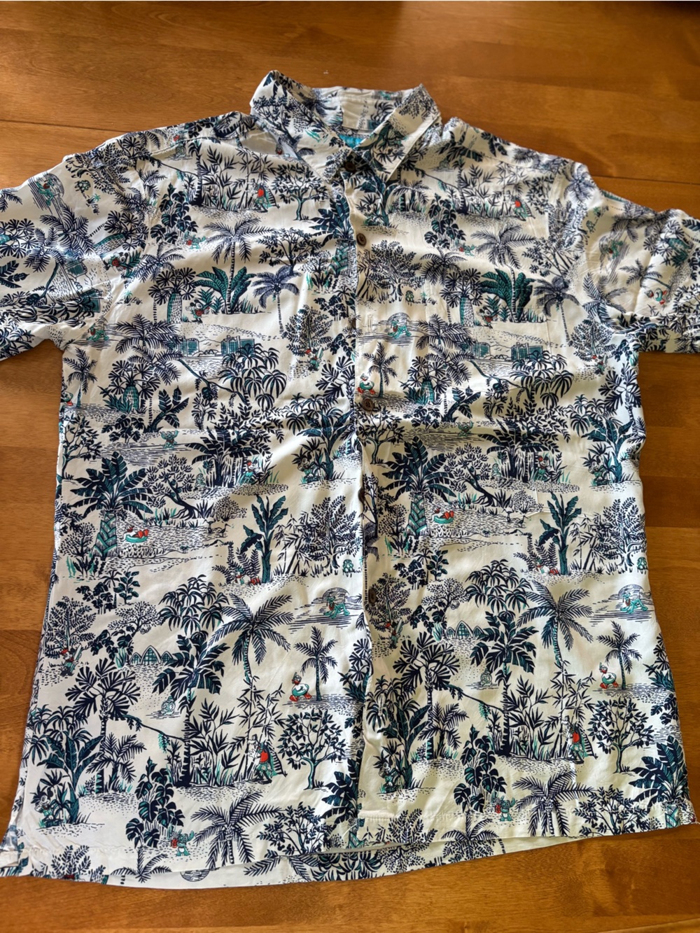 Disney Tori Richard Tropical Print Button-shirt